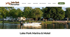 Desktop Screenshot of lakeforkmarina.com